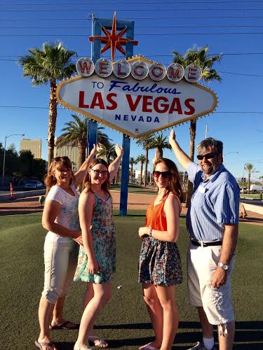 Ranelle and John and students in vegas