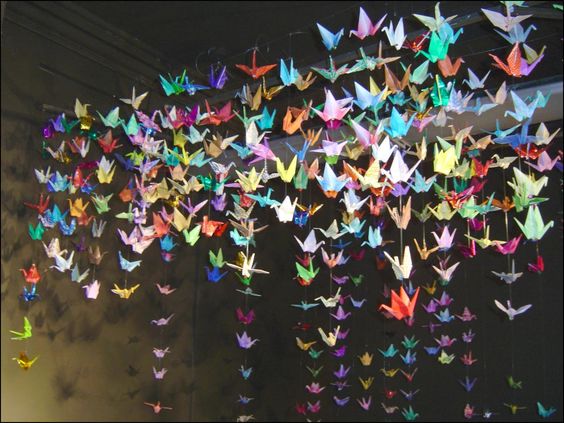 cranes on display