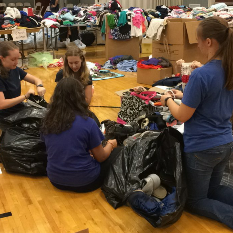 lea sorting donations